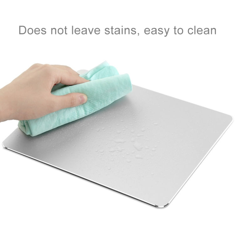 Circle Shape Aluminum Alloy Double-sided Non-slip Mat Desk Mouse Pad, Circle Shape – Leather, Aluminum Alloy, Non-slip