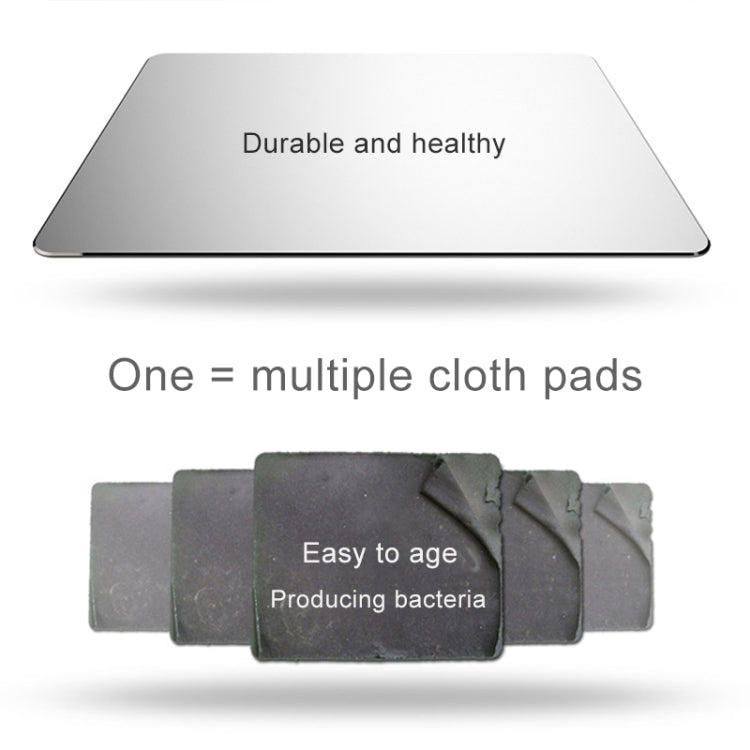Circle Shape Aluminum Alloy Double-sided Non-slip Mat Desk Mouse Pad, Circle Shape – Leather, Aluminum Alloy, Non-slip