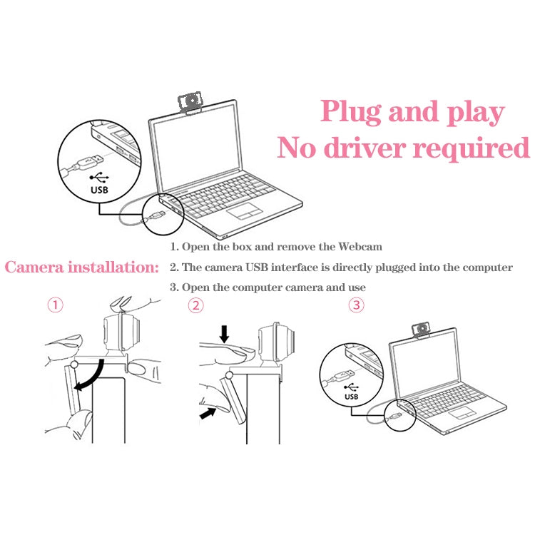 aoni C90 1080P HD Business Smart Computer Camera with Microphone, C90 – Durable Build, Easy to Use