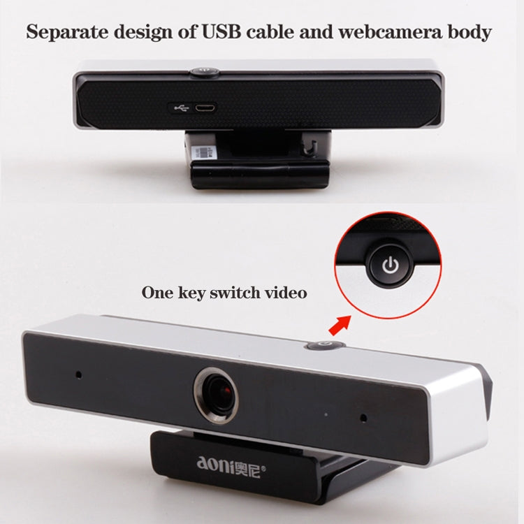 aoni C90 1080P HD Business Smart Computer Camera with Microphone, C90 – Durable Build, Easy to Use
