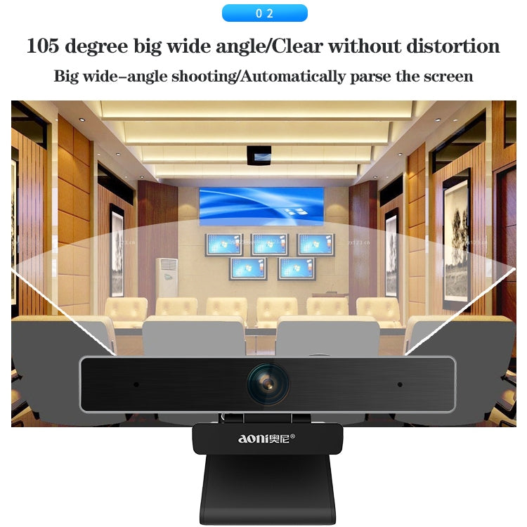 aoni C90 1080P HD Business Smart Computer Camera with Microphone, C90 – Durable Build, Easy to Use
