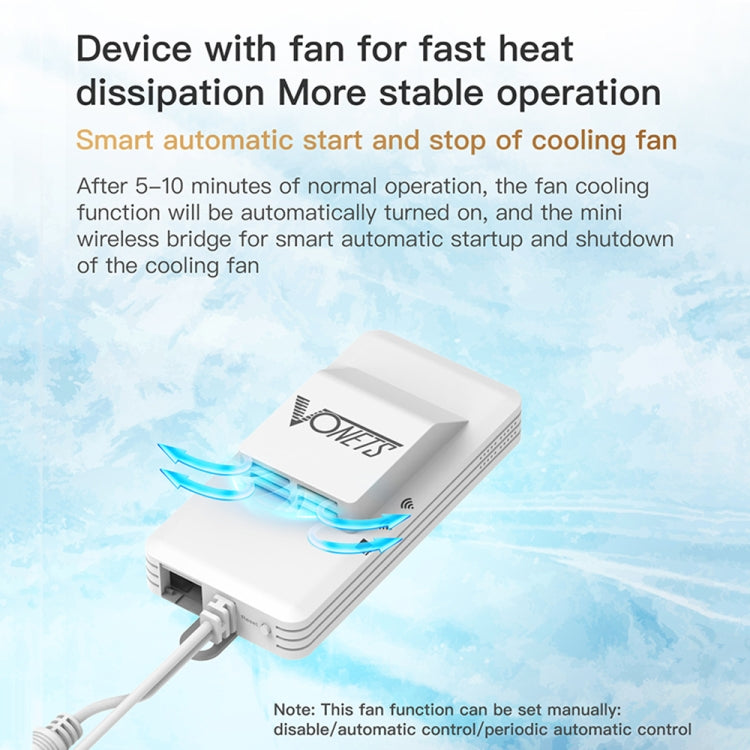 VONETS VAP11AC 5G / 2.4G Mini Wireless Bridge with Fan Version 300Mbps + 900Mbps WiFi Repeater, Support Video Surveillance & Control, VAP11AC – Durable Build, Easy to Use