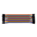 Multicolored 40 Pin Breadboard Jumper Wires Ribbon Cable, Male to Male Male to Male PC1094C