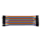 Multicolored 40 Pin Breadboard Jumper Wires Ribbon Cable, Male to Male Male to Male PC1094C