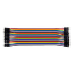 Multicolored 40 Pin Breadboard Jumper Wires Ribbon Cable, Male to Male