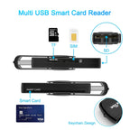 ROCKETEK CR310 USB 3.0 + TF Card + SD Card + SIM Card + Smart Card Multi-function Card Reader, USB 3.0 – Durable Build, Easy to Use