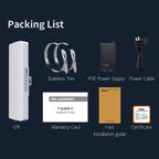 COMFAST CF-E312A Qualcomm AR9344 5.8GHz 300Mbps/s Outdoor ABS Wireless Network Bridge with POE Adapter – Waterproof