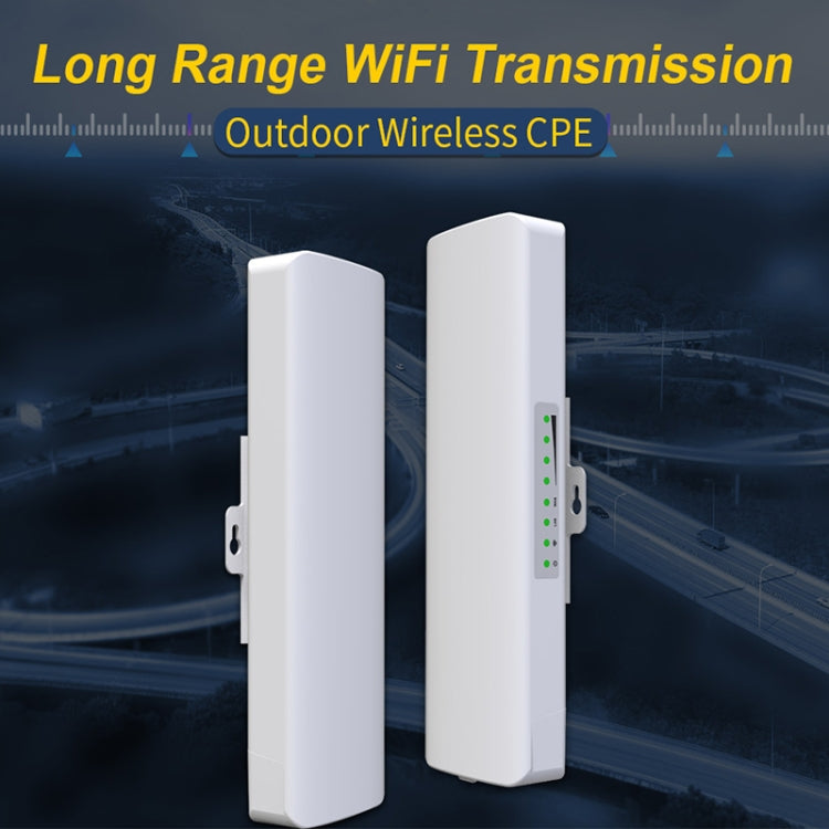 COMFAST CF-E312A Qualcomm AR9344 5.8GHz 300Mbps/s Outdoor ABS Wireless Network Bridge with POE Adapter – Waterproof