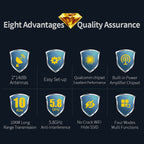 COMFAST CF-E312A Qualcomm AR9344 5.8GHz 300Mbps/s Outdoor ABS Wireless Network Bridge with POE Adapter – Waterproof