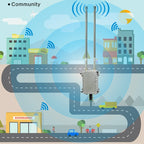 COMFAST CF-WA700 Qualcomm AR9341 300Mbps/s Outdoor Wireless Network Bridge with Dual Antenna 48V POE Adapter & AP / Router Mode, Classfication Function, 85 Devices Connecting Synchronously – Waterproof