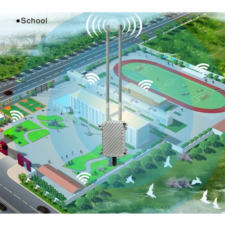 COMFAST CF-WA700 Qualcomm AR9341 300Mbps/s Outdoor Wireless Network Bridge with Dual Antenna 48V POE Adapter & AP / Router Mode, Classfication Function, 85 Devices Connecting Synchronously – Waterproof