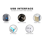 8LEDs 5V 200LM USB LED Book Light Portable Night Light, with 8 Pin Adapter, with 8 Pin Adapter