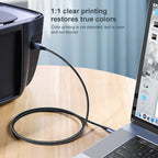 Ugreen Type-C / USB-C to Type-B Printer Nylon Braid Connect Data Cable, Length: 1.5m, Length: 1.5m – Wear-resistant, Aluminum Alloy