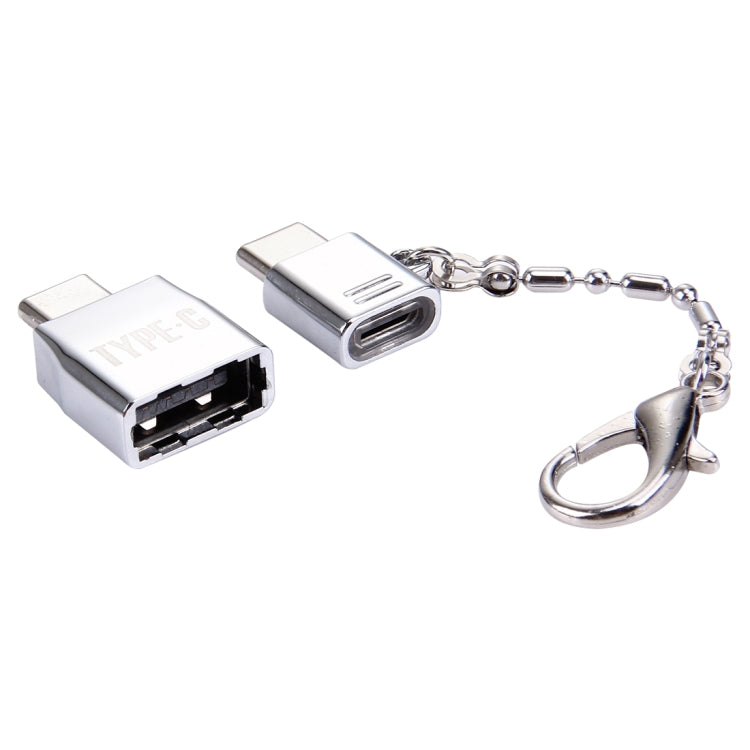 Micro USB Female to USB-C / Type-C Male + USB 2.0 Female to USB-C / Type-C Male Metal Adapter – Durable Build, Easy to Use