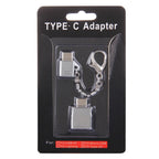 Micro USB Female to USB-C / Type-C Male + USB 2.0 Female to USB-C / Type-C Male Metal Adapter – Durable Build, Easy to Use