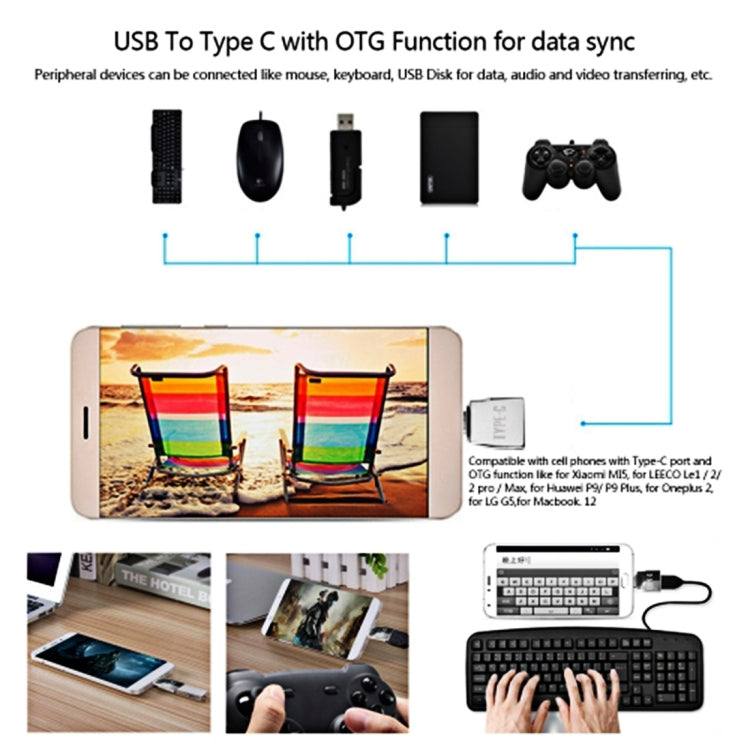 Micro USB Female to USB-C / Type-C Male + USB 2.0 Female to USB-C / Type-C Male Metal Adapter – Durable Build, Easy to Use