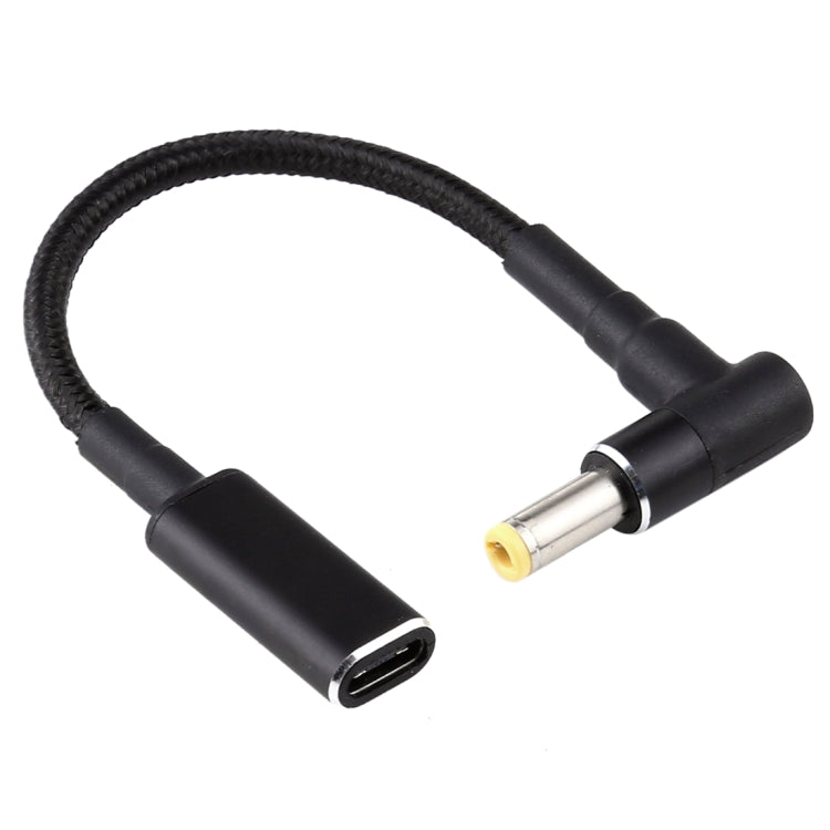 PD 100W 18.5-20V 5.5 x 2.5mm Elbow to USB-C / Type-C Adapter Nylon Braid Cable, 5.5 x 2.5mm – TPU 5.5 x 2.5mm