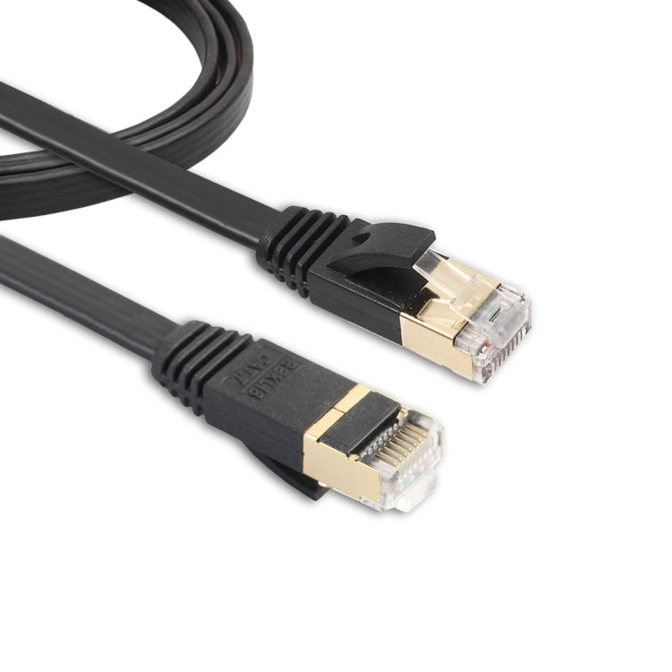 1m CAT7 10 Gigabit Ethernet Ultra Flat Patch Cable for Modem Router LAN Network - Built with Shielded RJ45 Connectors, Length: 1m – Durable Build, Easy to Use Length: 1m