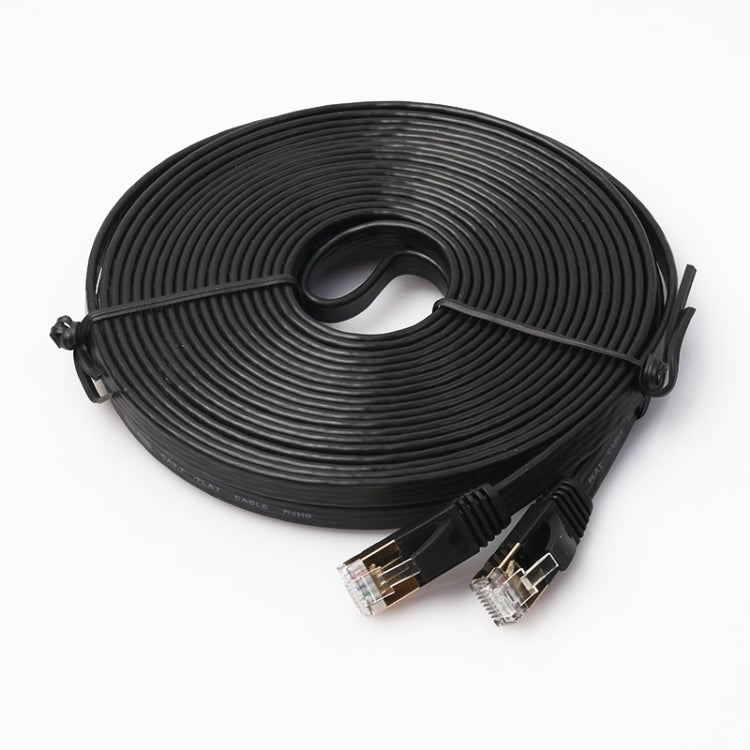 10m CAT7 10 Gigabit Ethernet Ultra Flat Patch Cable for Modem Router LAN Network - Built with Shielded RJ45 Connectors, Length: 10m – Durable Build, Easy to Use