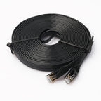 10m CAT7 10 Gigabit Ethernet Ultra Flat Patch Cable for Modem Router LAN Network - Built with Shielded RJ45 Connectors, Length: 10m – Durable Build, Easy to Use
