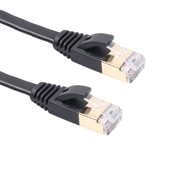 10m CAT7 10 Gigabit Ethernet Ultra Flat Patch Cable for Modem Router LAN Network - Built with Shielded RJ45 Connectors, Length: 10m – Durable Build, Easy to Use