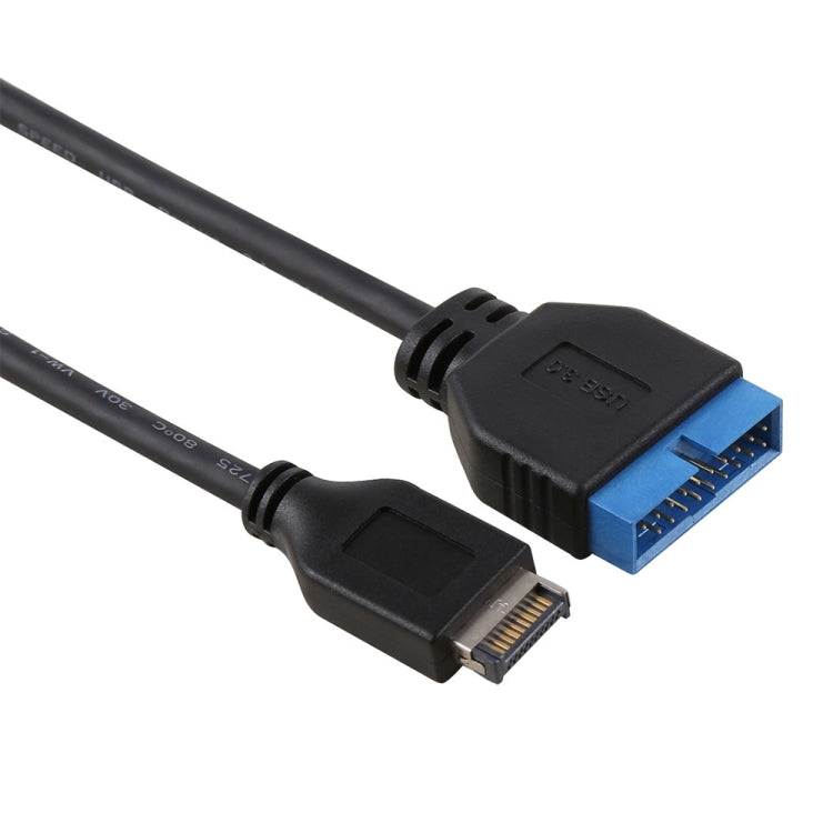 30cm USB 3.1 Type-E to USB 3.0 Motherboard 19 Pin Male Expansion Cable – Durable Build, Easy to Use Default Title