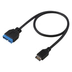 30cm USB 3.1 Type-E to USB 3.0 Motherboard 19 Pin Male Expansion Cable – Durable Build, Easy to Use