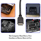30cm USB 3.1 Type-E to USB 3.0 Motherboard 19 Pin Male Expansion Cable – Durable Build, Easy to Use
