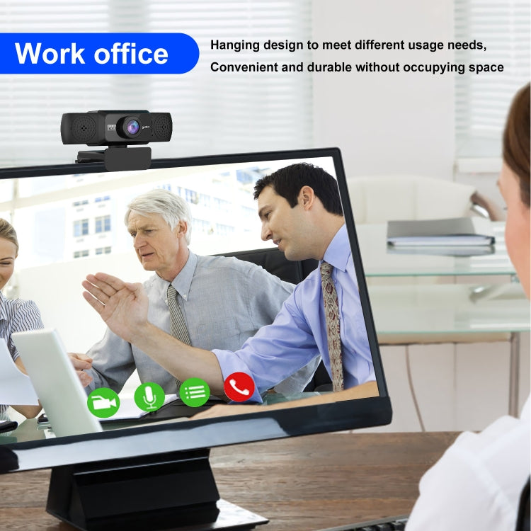 HXSJ S5 1080P Adjustable HD Video Webcam PC Camera with Microphone – Durable Build, Easy to Use