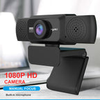 HXSJ S5 1080P Adjustable HD Video Webcam PC Camera with Microphone – Durable Build, Easy to Use