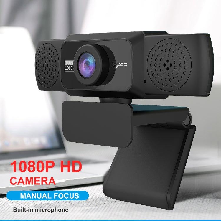 HXSJ S5 1080P Adjustable HD Video Webcam PC Camera with Microphone – Durable Build, Easy to Use