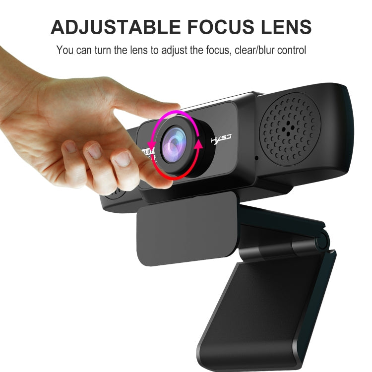 HXSJ S5 1080P Adjustable HD Video Webcam PC Camera with Microphone – Durable Build, Easy to Use