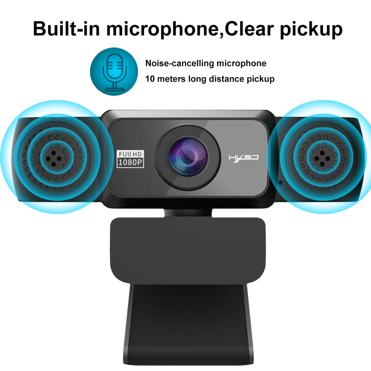 HXSJ S5 1080P Adjustable HD Video Webcam PC Camera with Microphone – Durable Build, Easy to Use