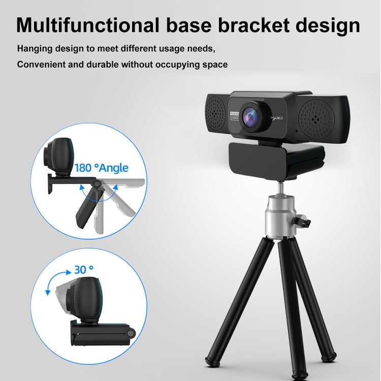HXSJ S5 1080P Adjustable HD Video Webcam PC Camera with Microphone – Durable Build, Easy to Use