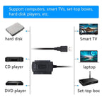 USB 2.0 to IDE / SATA Hard Disk Adapter Cable, Cable Length: 50cm – Durable Build, Easy to Use