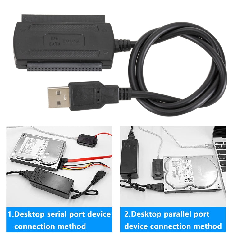 USB 2.0 to IDE / SATA Hard Disk Adapter Cable, Cable Length: 50cm – Durable Build, Easy to Use