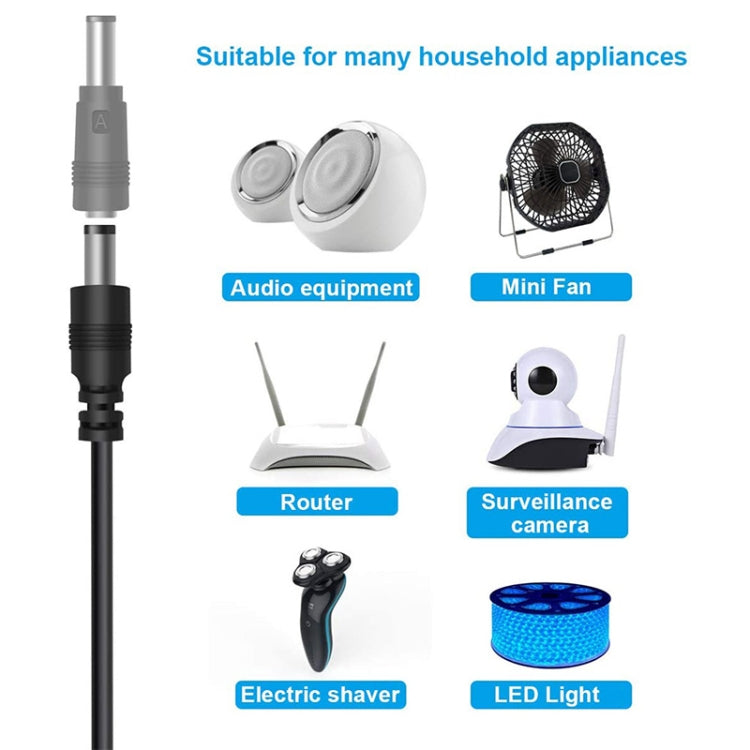 12 in 1 DC Power Cord USB Multi-Function Interchange Plug USB Charging Cable(Black), 12 in 1 – Durable Build, Easy to Use