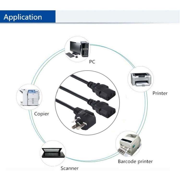 10A 250V 3 Pin Computer PC Power Cable, Length: 1.8m, AU Plug, Double Heads AU Plug – Durable Build, Easy to Use