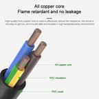 10A 250V 3 Pin Computer PC Power Cable, Length: 1.8m, AU Plug, Double Heads AU Plug – Durable Build, Easy to Use