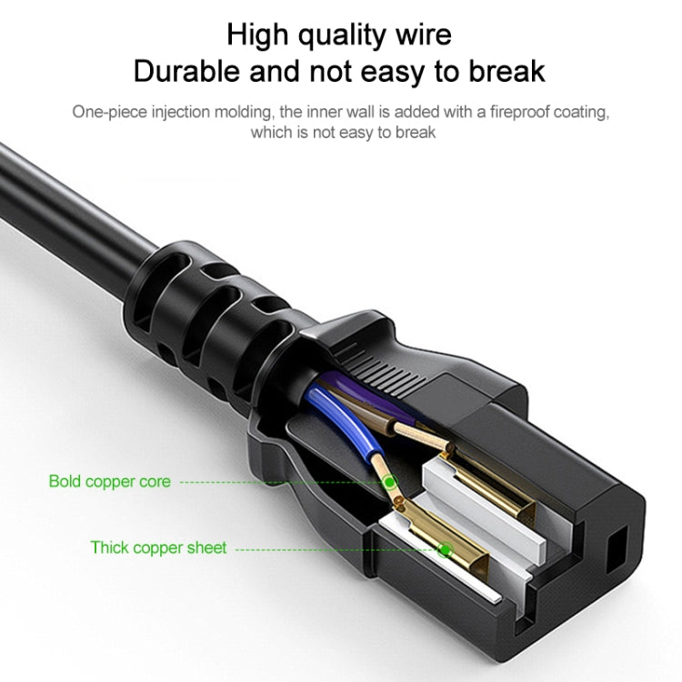 10A 250V 3 Pin Computer PC Power Cable, Length: 1.8m, AU Plug, Double Heads AU Plug – Durable Build, Easy to Use