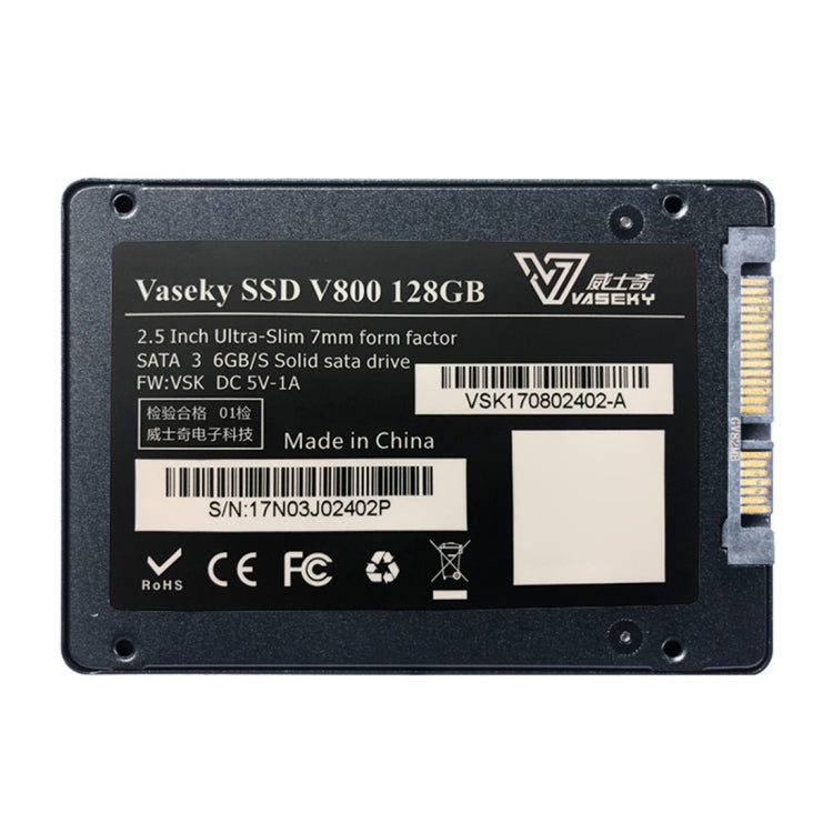 Vaseky V800 128GB 2.5 inch SATA3 6GB/s Ultra-Slim 7mm Solid State Drive SSD Hard Disk Drive for Desktop, Notebook, 128GB – Durable Build, Easy to Use