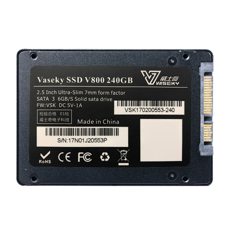 Vaseky V800 240GB 2.5 inch SATA3 6GB/s Ultra-Slim 7mm Solid State Drive SSD Hard Disk Drive for Desktop, Notebook, 240GB – Durable Build, Easy to Use