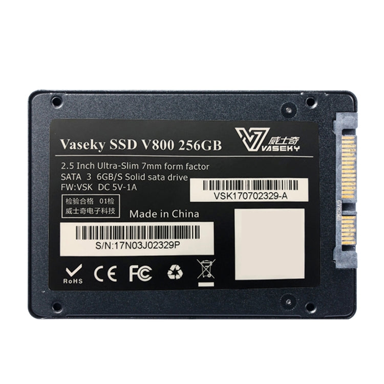 Vaseky V800 256GB 2.5 inch SATA3 6GB/s Ultra-Slim 7mm Solid State Drive SSD Hard Disk Drive for Desktop, Notebook, 256GB – Durable Build, Easy to Use