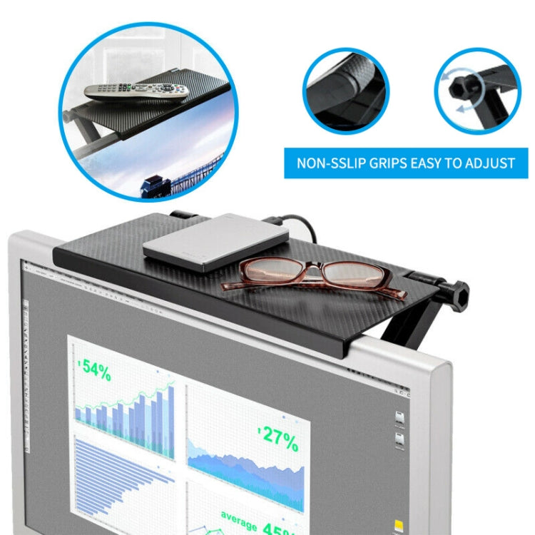 Television Computer Monitor Shelf Remote Control Set-top Box Storage Bracket, Set-top Box Bracket – Durable Build, Easy to Use