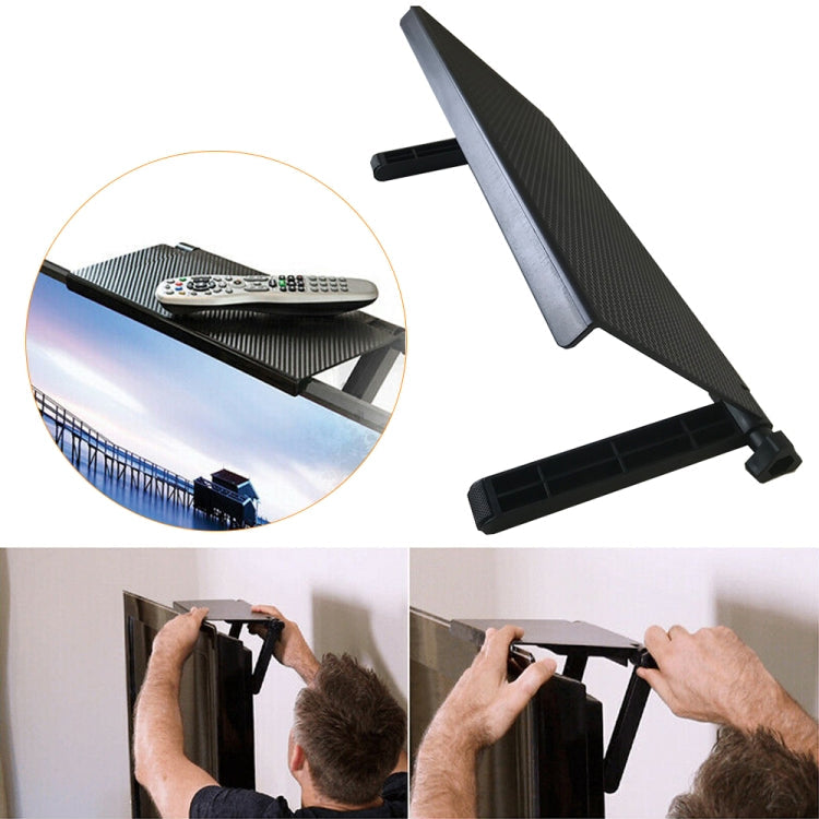 Television Computer Monitor Shelf Remote Control Set-top Box Storage Bracket, Set-top Box Bracket – Durable Build, Easy to Use