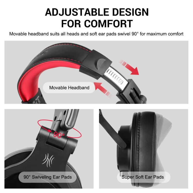 OneOdio A71D Head-mounted Noise Reduction Wired Headphone with Microphone, A71D – Durable Build, Easy to Use