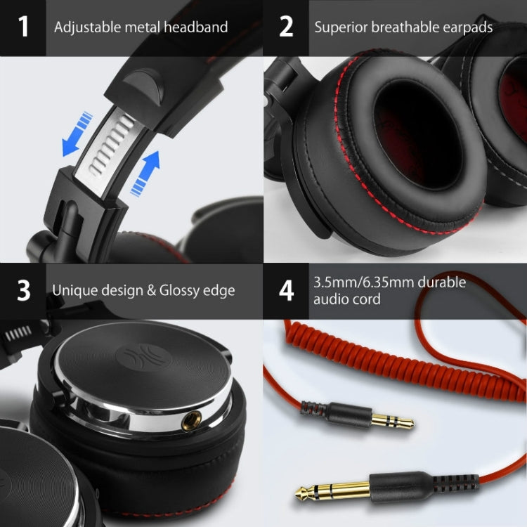 OneOdio Pro-50 Tri-band Balanced Head-mounted HIFI Wired Headset, Pro-50 – Durable Build, Easy to Use