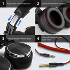 OneOdio Pro-50 Tri-band Balanced Head-mounted HIFI Wired Headset, Pro-50 – Durable Build, Easy to Use