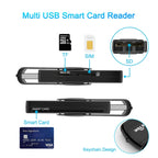 ROCKETEK CR310 USB 2.0 + TF Card + SD Card + SIM Card + Smart Card Multi-function Card Reader, USB 2.0 – Durable Build, Easy to Use