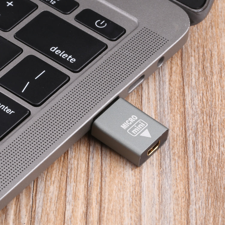 Micro HDMI Female to Mini HDMI Male Adapter, Micro HDMI to Mini HDMI – Aluminum Alloy